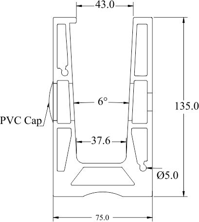 3 kN Dry Glaze Channel(Fascia Mount)_