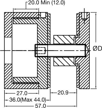 Adjustable Standoff 60 mm_