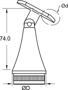 Conical Flexible Tube Support_