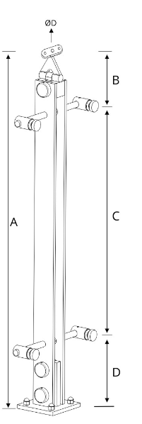 Double Flat Bar with Fixed Spider_