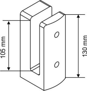 Fascia Mount Spigot (1.5 kN)_