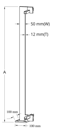 Flat Bar Post wih U Channel (Linia)_