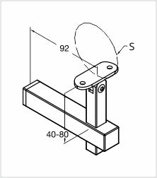 Handrail-bracket-with-swivel-flat-saddle-line-diagram (1)