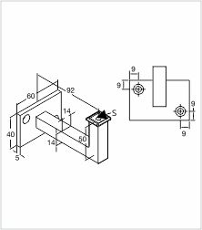 Handrail-bracket-without-saddle-hole-line-digram (1)