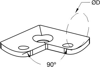 L-shape Saddle 90°_