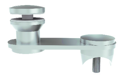 One Way Glass Holder with Post Holder dia 50 mm