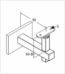 Sqaure-Handrail-bracket-with-swivel-saddle-line-diagram (1)