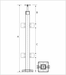 Square-Inline-Post-withtwo-small-glass-clip-180°-line-diagram-1 (1)