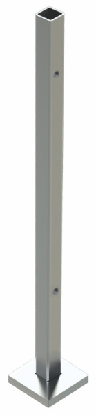 Square Post With Two Holes