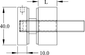 Square Standoff for Glass_