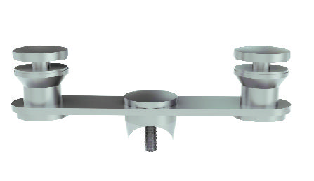 Two Way Glass Holder with Post Holder dia 50 mm