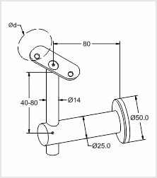 Handrail-bracket-for-wall-mounting-line-diagram