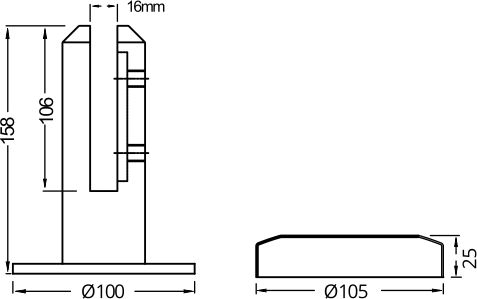 Round Friction Spigot (1.5 kN)_